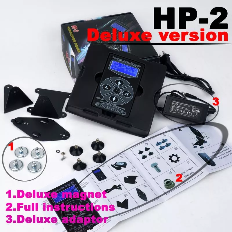 100% alkuperäinen Hurricane HP-2 Tattoo Power Supply Green Box