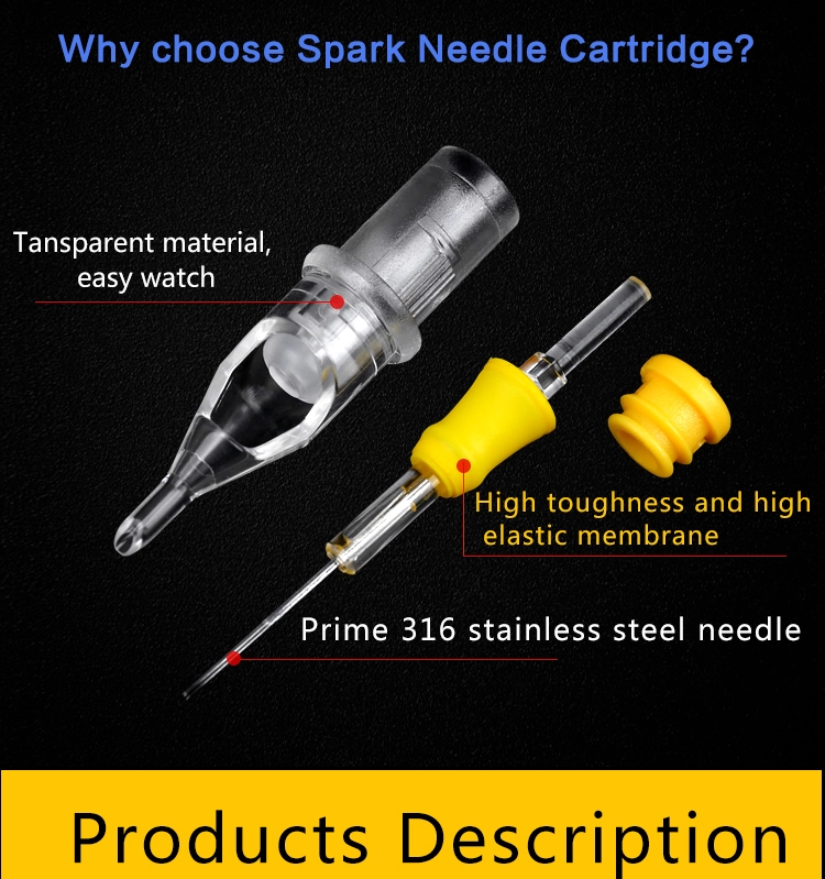 100% alkuperäisiä Spark Tattoo Needle Membrane Tattoo -patruunoita