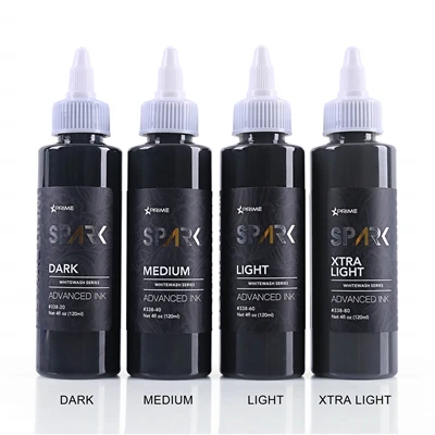 4oz 120ml orgaanista pitkää - kestävä valkoinen tatuointi muste