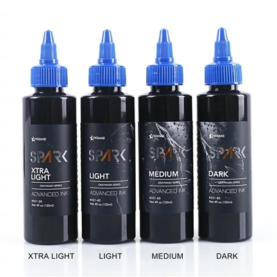 Orgaaninen 4oz 120ml harmaanpesu meikki musta tatuointi muste