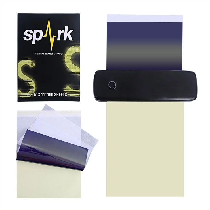 Uusi saapuva Spark Tattoo Stencil -siirtopaperi