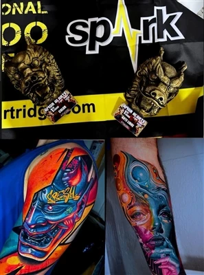 SPARK Artist @anfitriontattoo väittää kaksinkertaisen voiton Expo Tattoo Cult...
