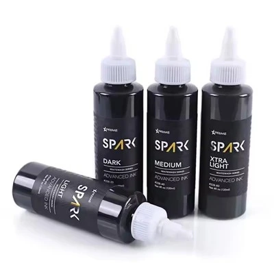 Sparkle -tehdas räätälöity 4oz 120ml valkoinen pesu hämmästyttävä maalipigmentin vartalo Kolminkertainen musta musteperhonen tatuointi