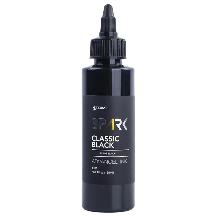 Spark tukkukauppa 120ml/4oz ammattimainen musta tatuointi muste vartalotaiteelle