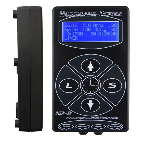 Halpa Hurrikaani HP-2 Tattoo -virtalähde Digitaalinen tatuointivoima