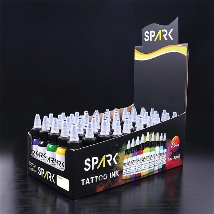 50 värisarjaa Tattoo Ink Bulk Tattoo Ink Spark Original