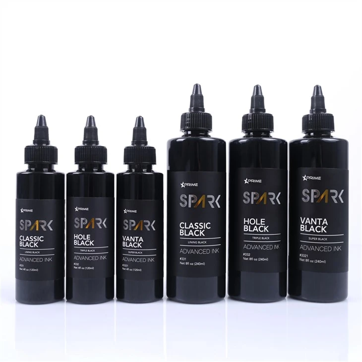 8OZ Black Ink Series Hole Black Triple Black Spark Tattoo Ink Lyijytön tatuointimuste