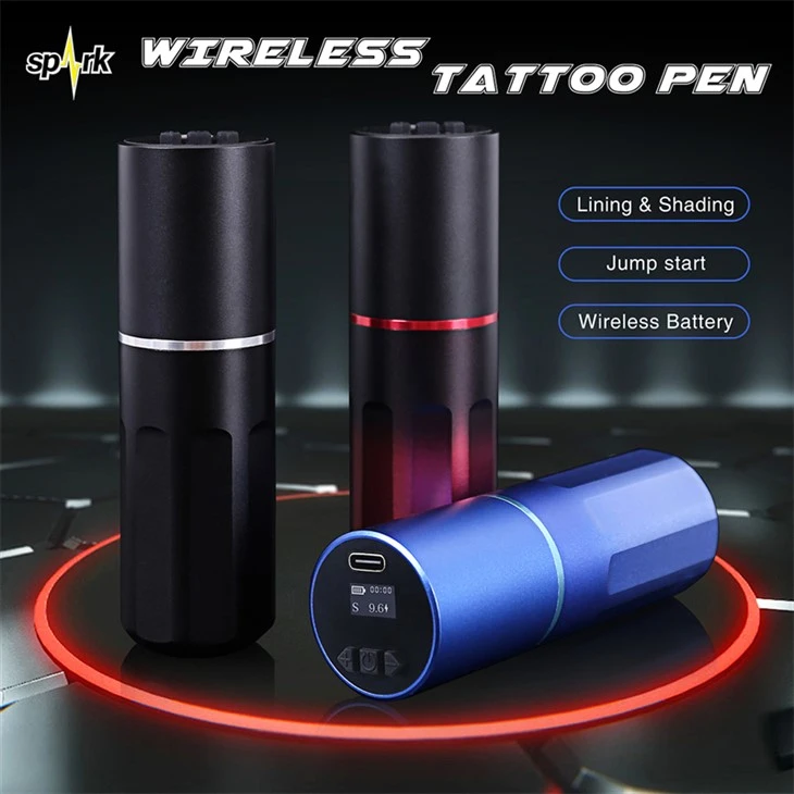 Spark Brushless Motor Wireless Tattoo Machine Spark Wireless Tattoo Pen Body Art