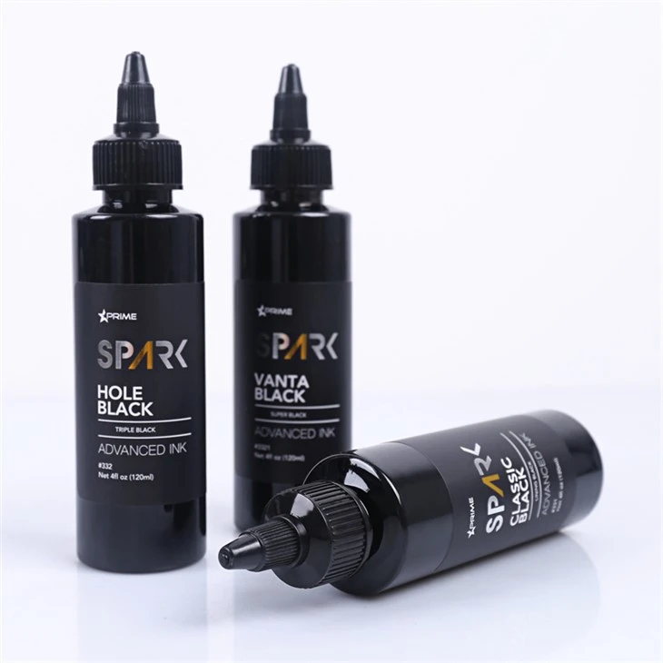 Klassinen musta 4OZ vuori Black Ink Series Spark Tattoo Ink Tattoo Ink Black Light