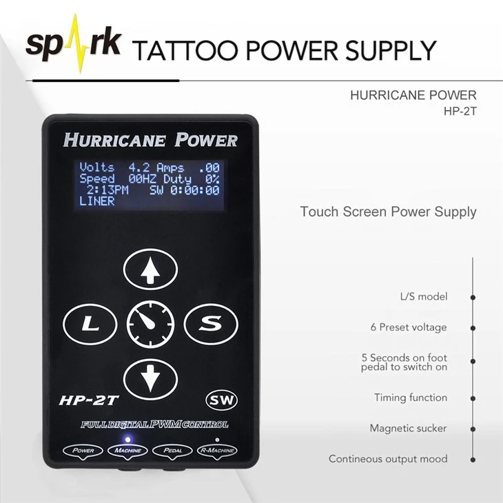 Electric Power Supply Tattoo Digital Hurricane Tattoo virtalähteet