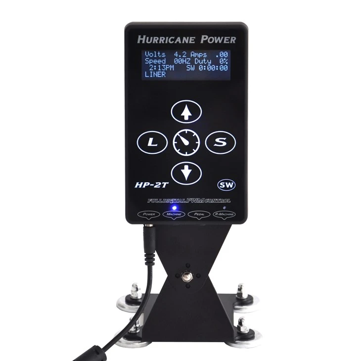 Hurricane Tattoo Machine Virtalähde Ammattimainen Dual Tattoo Power Supply