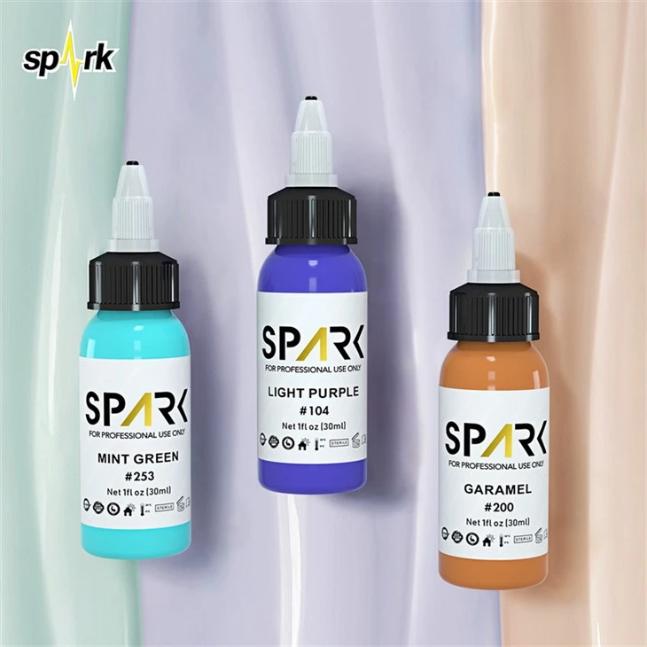 Lyijytön Tattoo Ink Spark Tattoo Ink Set Professional Tattoo Ink Display