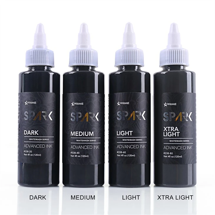 Lyijytön Tattoo Ink White Wash Set Spark Tattoo Ink