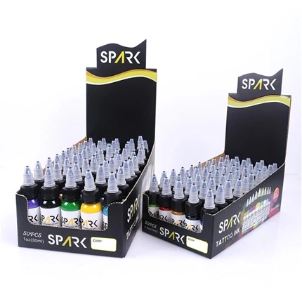 50 värisarjaa Tattoo Ink Black Light Tattoo Ink Spark Original