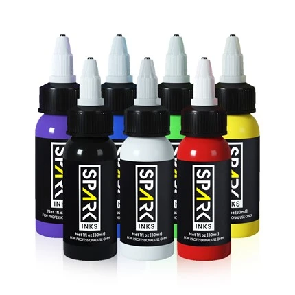 7 väriä OEM Spark Permanent Professional Tatuointimuste