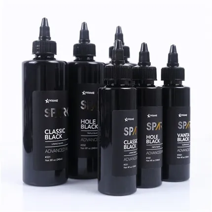 Kolminkertainen musta 8OZ Hole Black Black Ink Series Spark Tattoo Ink Tatuointimustesarja