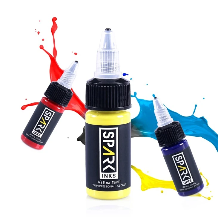Spark 14 Colors Tattoo Ink Permanent Body Safe alkuperäinen tatuointimuste
