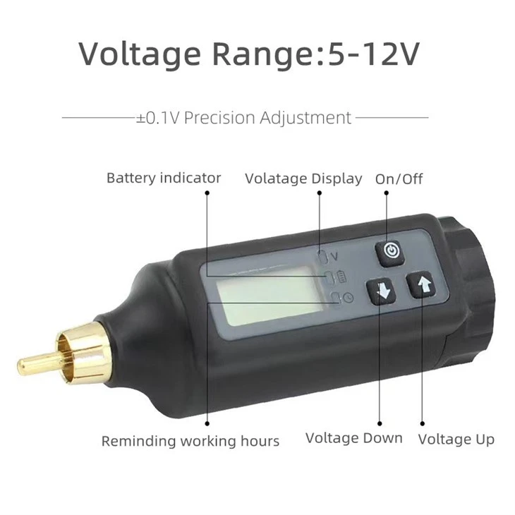 Wireless Tattoo Power Supply Digital 2000 MAh