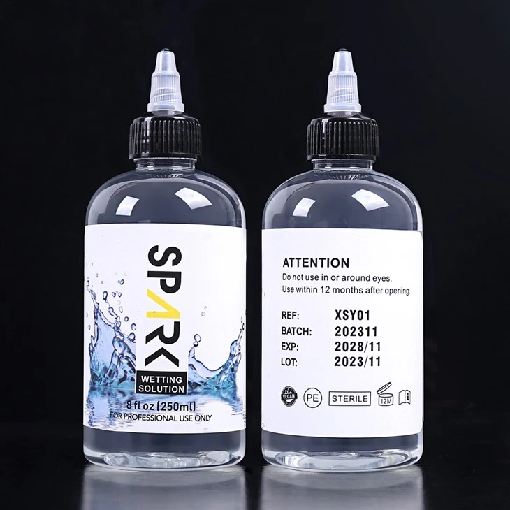 Cruelty-free 240ml 8OZ Spark Tattoo Wetting Solution Spark Tattoo Mixing Solution Spark Tattoo Ink