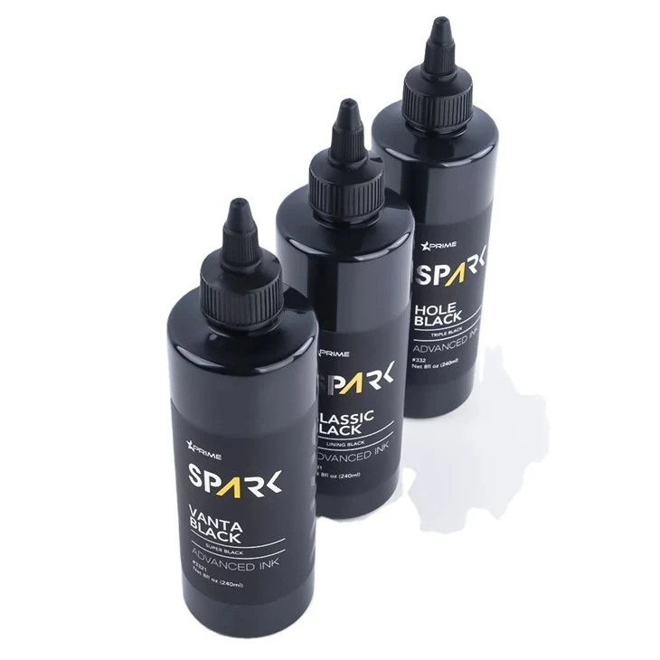 Vanta Black 8OZ 4OZ Super Black Ink Series Spark Tattoo Ink Tatuointimustesarja Professional
